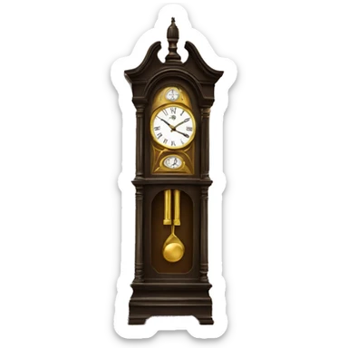 grandfather clock sticker