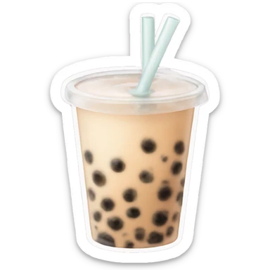 Bubble tea sticker