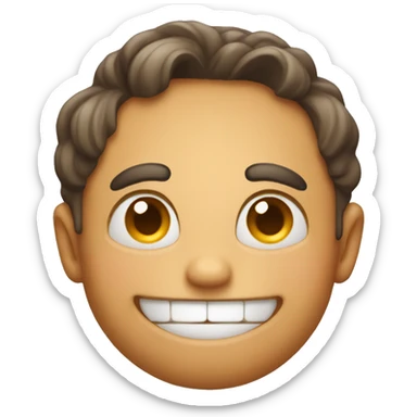 emoji blushing and giggling sticker