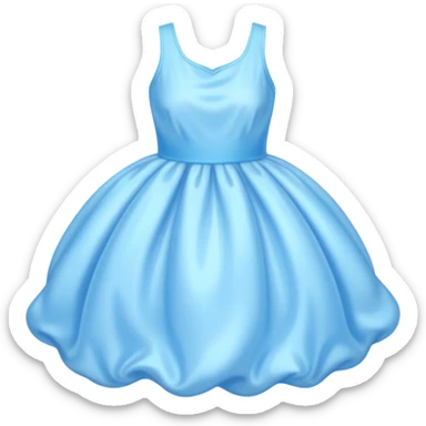 The bubble dress is typically a voluminous ball gown, designed to make Glinda look like she’s literally floating in a bubble. It features:  Pale blue or shimmering white-blue hues (in Ariana Grande’s movie version, it’s a soft, cotton-candy blue). sticker