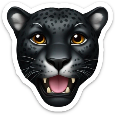 Black jaguar sticker