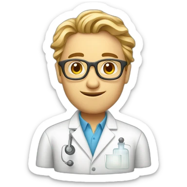 scientist genetics biologist sticker