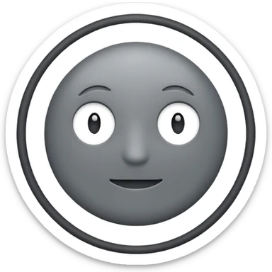 i just want a grey circle emoji from android sticker