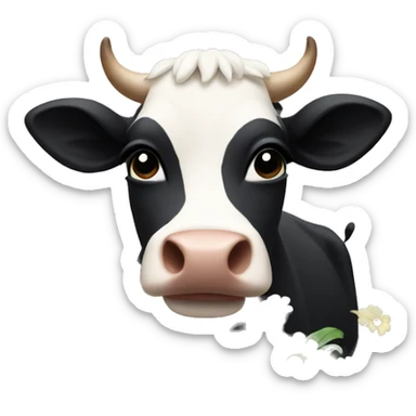 Flowers that look like cows sticker