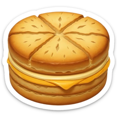 Biscuit simple sans visage sticker