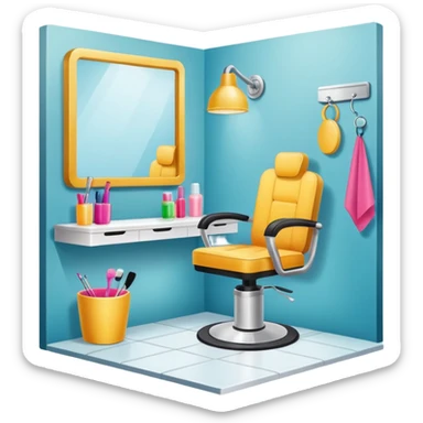 Beauty studio sticker