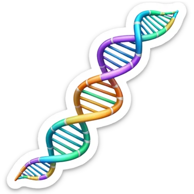 Have fun with a DNA helix sticker