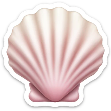 Light pink seashell sticker