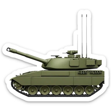 Leopard 2 tank sticker