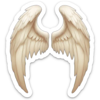 one side of wing is devils wings other side is angels wing sticker