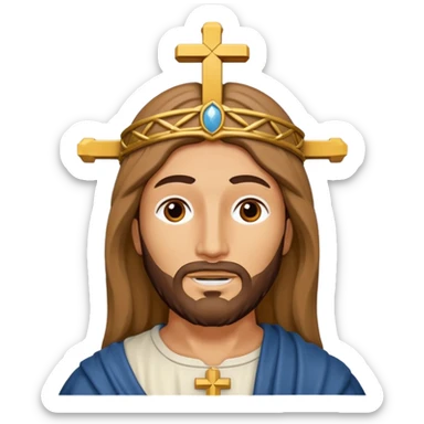 Cristo de la concordia todos blanco  sticker