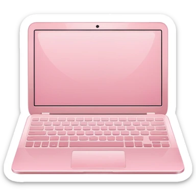 pastel pink laptop sticker