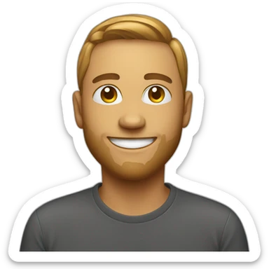 graphic designer smiling sticker