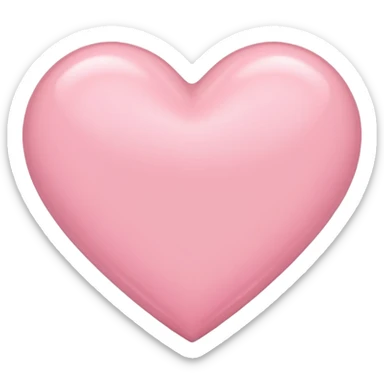 Light pink heart sticker