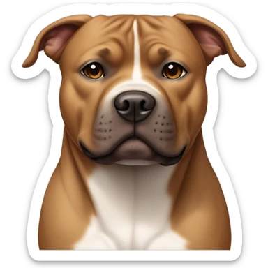 Light Brown Staffordshire bull terrier sticker