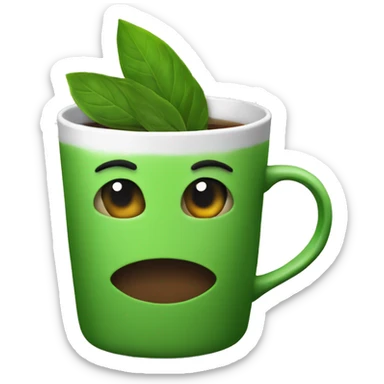 Sache de thé vert sticker