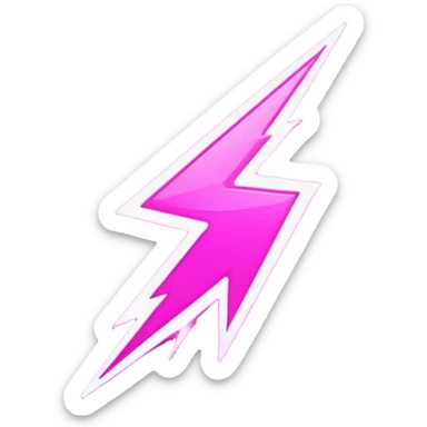 Pink Female Logo Lightning sticker