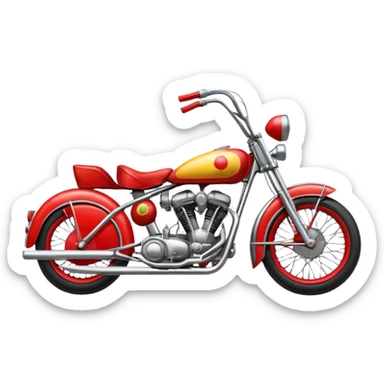 Circus motorbike  sticker