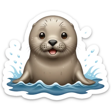 seal barking sticker