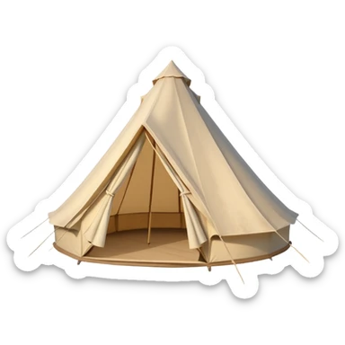 Closed Bell tent  sticker