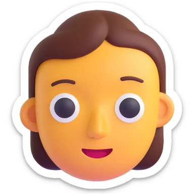 Minimalistic App Icon for AI Call Agent, showing a Showing a icon like AI face, friendly. sticker