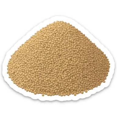 a pile of cat litter (white) sticker