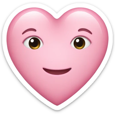 Light pink heart  sticker