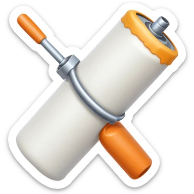 paint roller for walls sticker