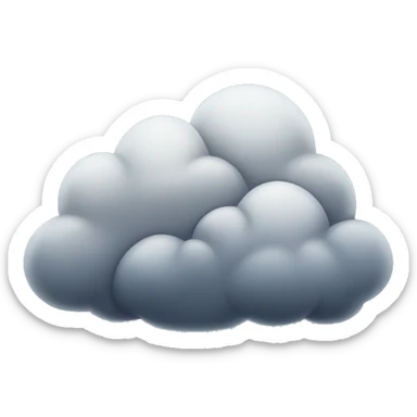 gloomy clouds with thuder  sticker