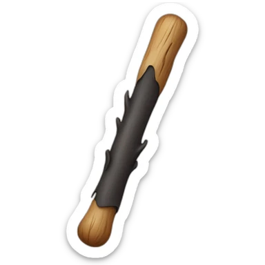 thick stick with bulbous end sticker