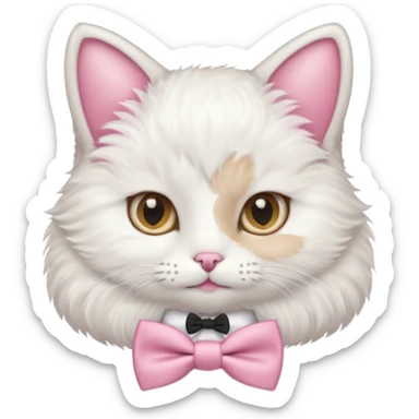 Gato con moño Rosita sticker