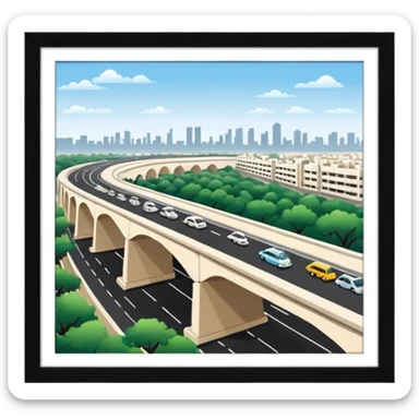 Mahipalpur Flyover delhi sticker