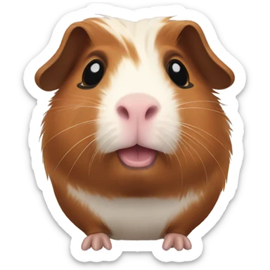 Brown Guinea pig sticker