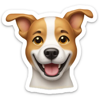 smile dog and beer sticker