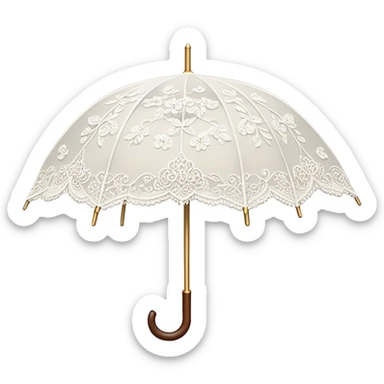 Lace umbrella  sticker