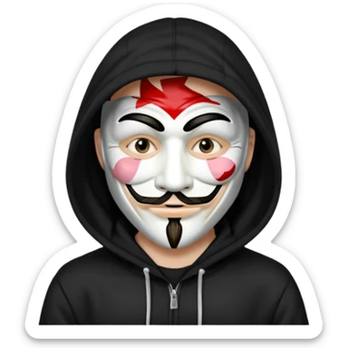 Hacker Anonymous sticker