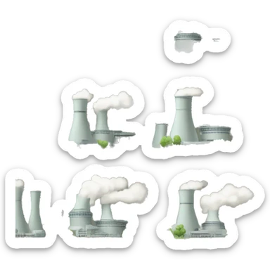 beautiful nuclear power plant sticker