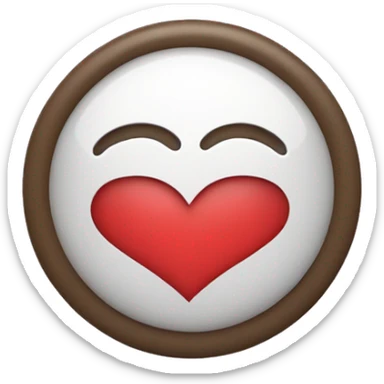 XO logo with a heart in the middle  sticker