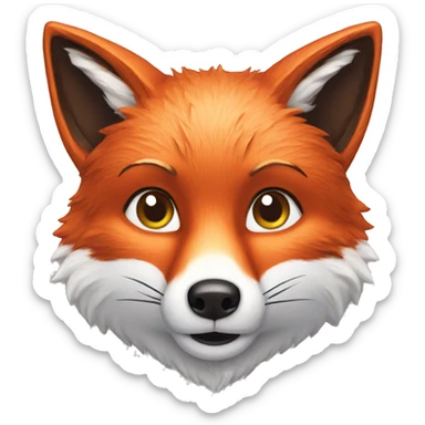 foxy fox sticker