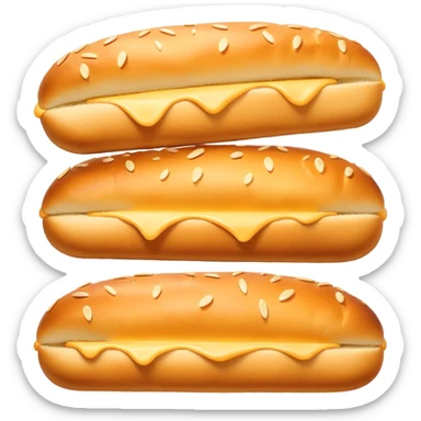 cheese bread roll sticker