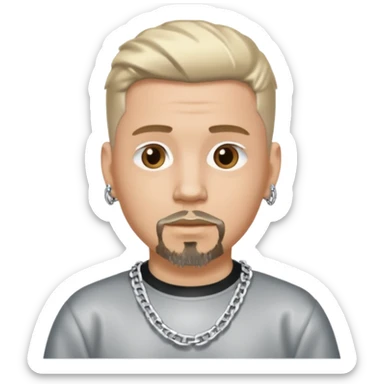 a white guy with a Y2K drip style  sticker
