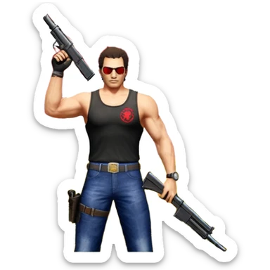 Эмблема игры serious sam 4 sticker