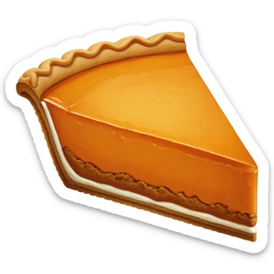 A slice of pumpkin pie sticker