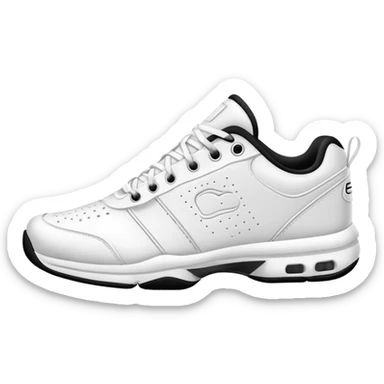 White oncloud tennis shoes sticker