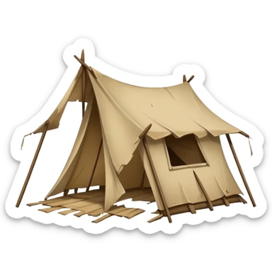 tent unmake sticker