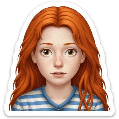 prisoner long haired woman mug shot sticker