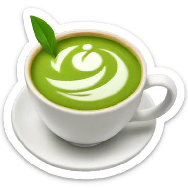 Matcha latte  sticker
