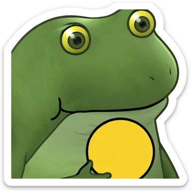 “A wavy black and red rectangle with a medium sized yellow circle in the middle” sticker