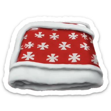 Red Christmas blanket  sticker