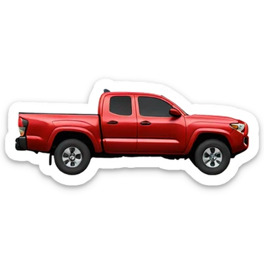 Red toyota tacoma sticker
